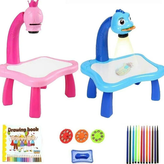 Kids Drawing Projector, Trace and Draw Projector Toy Drawing Board Tracing Desk Learn to Draw Sketch Machine Art Tracing Projector