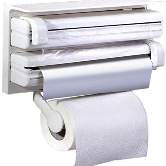 4in1 Tissue Dispenser Towel Paper Napkin Tissue and Wrap Holder