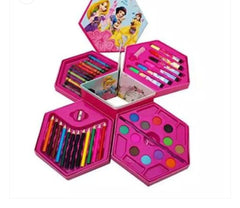 46 Pcs Painting colour kit for kids, fun Disney/Cartoon character art set(random design color