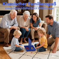 4 IN A ROW Board Game for Kids / Travel Board Game / Board Games Indoor & Outdoor, Perfect as a Party Game (random color )