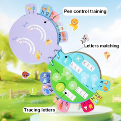 My Alphabet Busy Book – Interactive Learning Kit for Kids with Magnetic Letters & Activity Pages | Alphabet Book