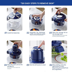 Quick & Effortless Peeling Machine - Automatic Electric Fruit Peeler