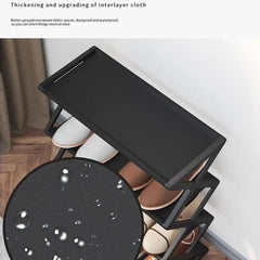 Household Simple Multi 3layer Space saving Xshaped Shoe Rack Multi functional Assembly Shoe Cabinet Dust proof Storage Rack