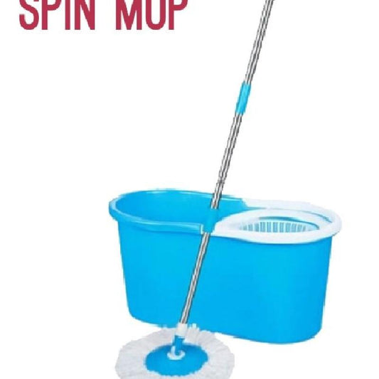Spin Mop - Easy Spin Magical Mop Set 360 Degree Microfiber Mop Head Home Clean Tools Microfiber