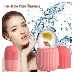 Silicone Ice Facial Roller Beauty Ice Roller For Face Eyes Neck Cryotherapy Natural Skin Enhancement ( Random Color )