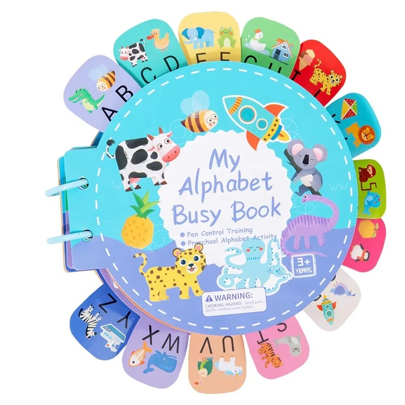 My Alphabet Busy Book – Interactive Learning Kit for Kids with Magnetic Letters & Activity Pages | Alphabet Book