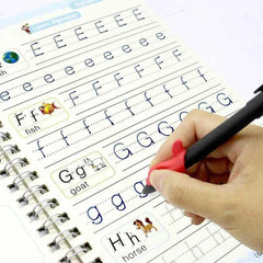 Magic Practice Copybook(4 BOOKS) , Magic Book For Montessori children Tracing Handwriting | First Learning Books for Kids | Preschool